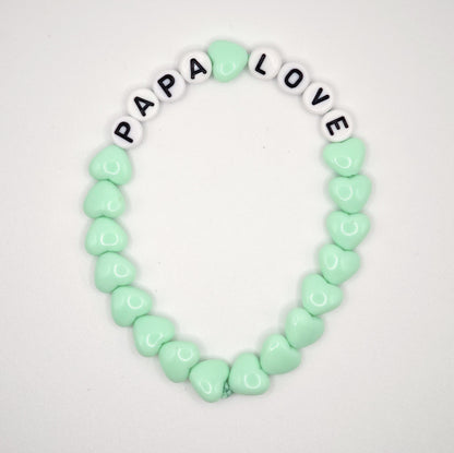 Duo de Bracelets - Menthe & Blanc (1 adulte + 1 enfant)