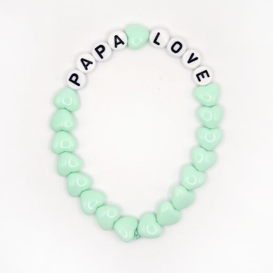 Bracelet GAGA - Menthe pastel & Blanc