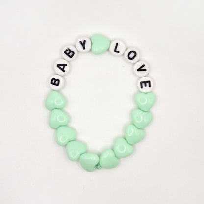 Duo de Bracelets - Menthe & Blanc (1 adulte + 1 enfant)