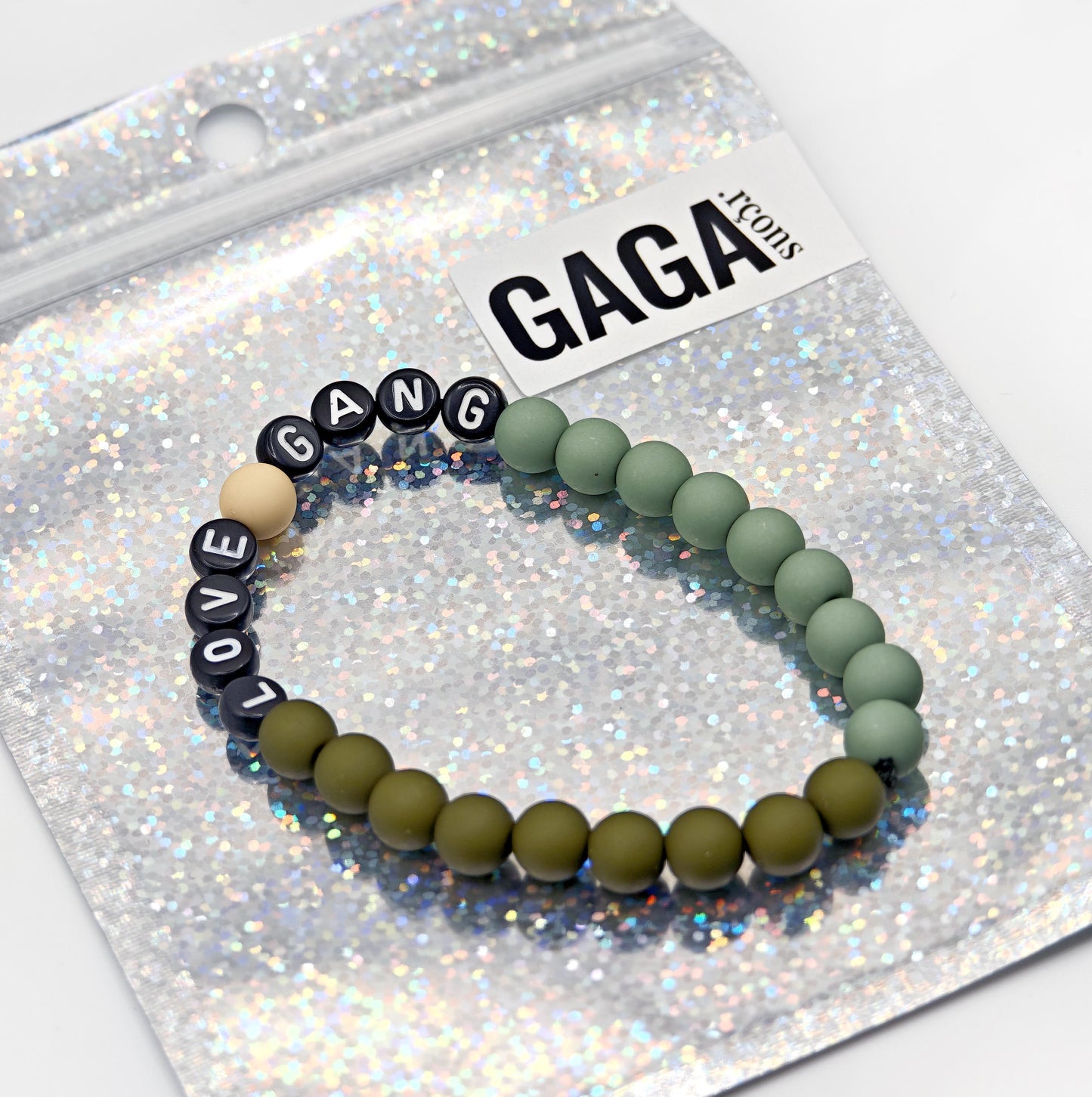 Bracelet GAGA Bicolor - Kaki & Matcha (Adulte)