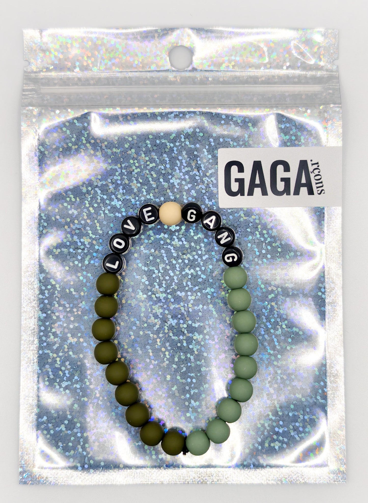Bracelet GAGA Bicolor - Kaki & Matcha (Adulte)
