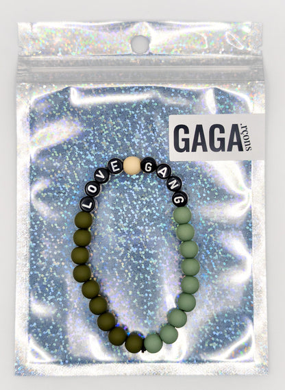 Bracelet GAGA Bicolor - Kaki & Matcha (Adulte)