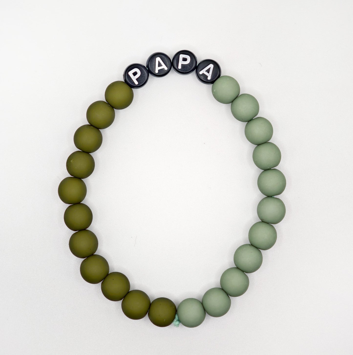 Bracelet GAGA Bicolor - Kaki & Matcha (Adulte)