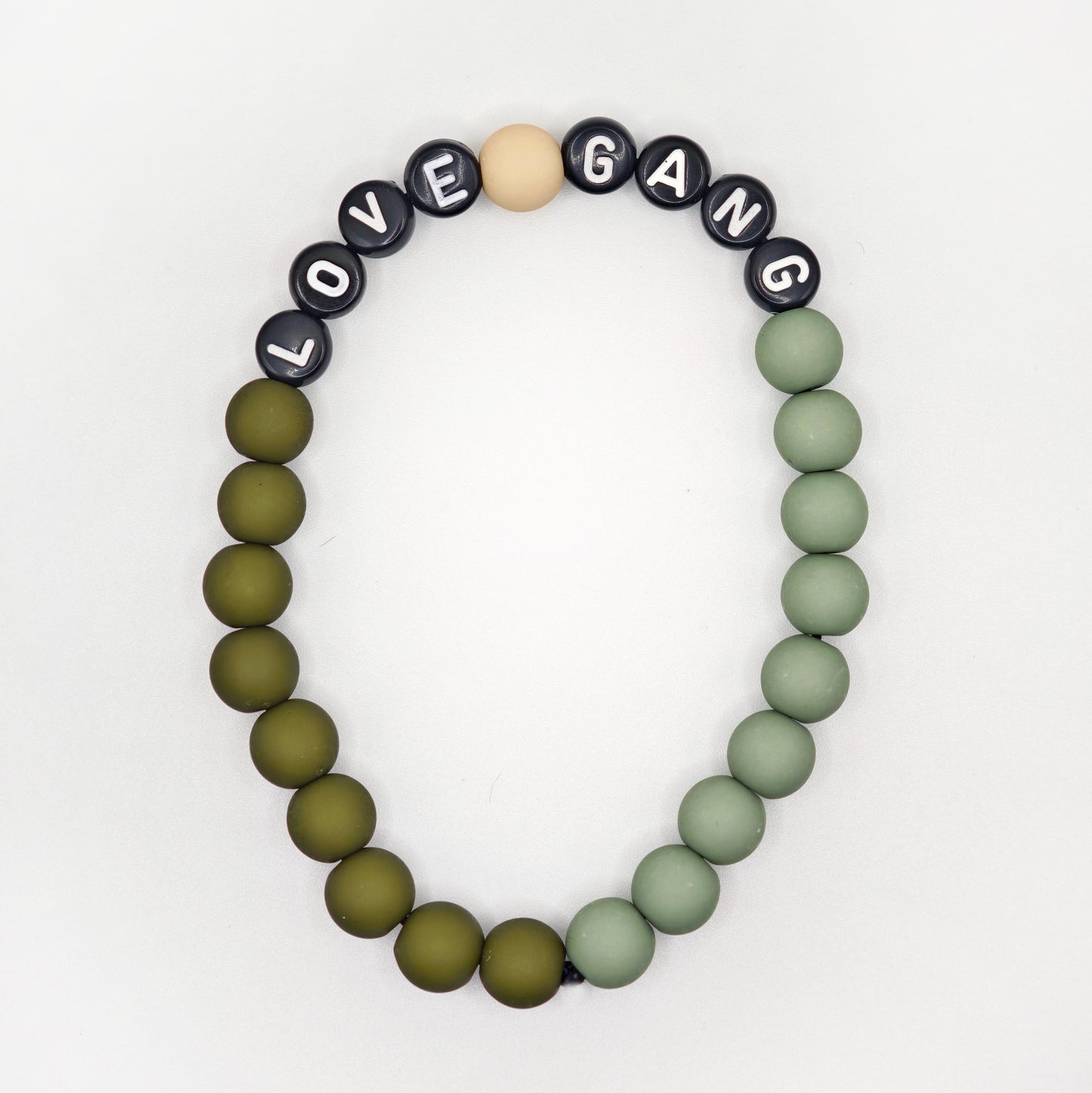 Bracelet GAGA Bicolor - Kaki & Matcha (Adulte)