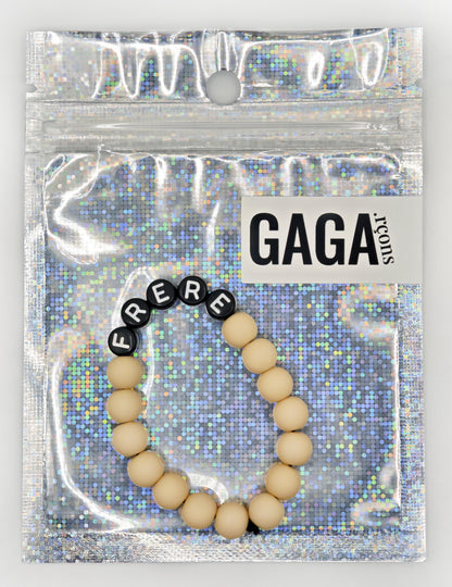 Bracelet GAGA - Camel mat & Noir