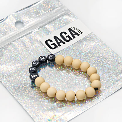 Bracelet GAGA - Camel mat & Noir