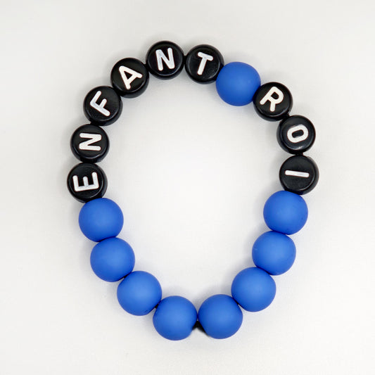 Bracelet GAGA - Bleu royal mat & Noir (Enfant)