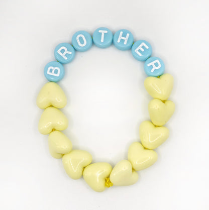 Bracelet GAGA - Citron & Bleu pastel (Enfant)