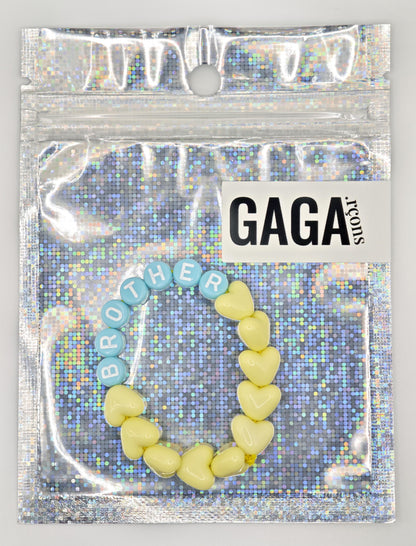 Bracelet GAGA - Citron & Bleu pastel (Enfant)