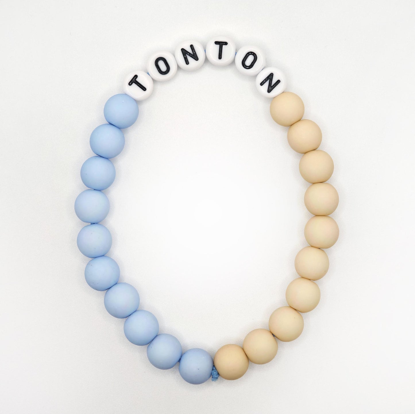 Bracelet GAGA Bicolor - Bleu ciel & Camel (Adulte)