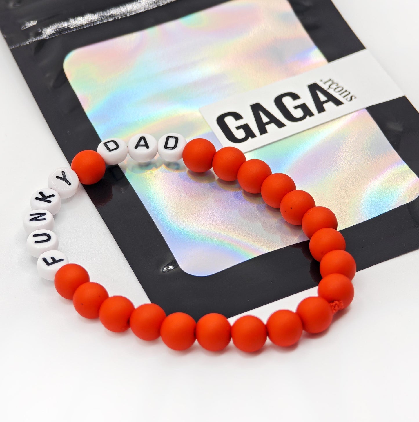 Bracelet GAGA - Rouge & Blanc (Adulte)