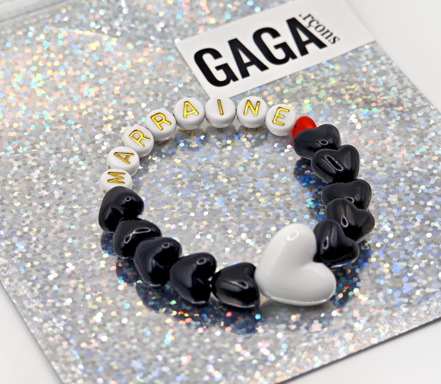 Bracelet GAGA - Noir, Mini ❤️ & Maxi 🤍