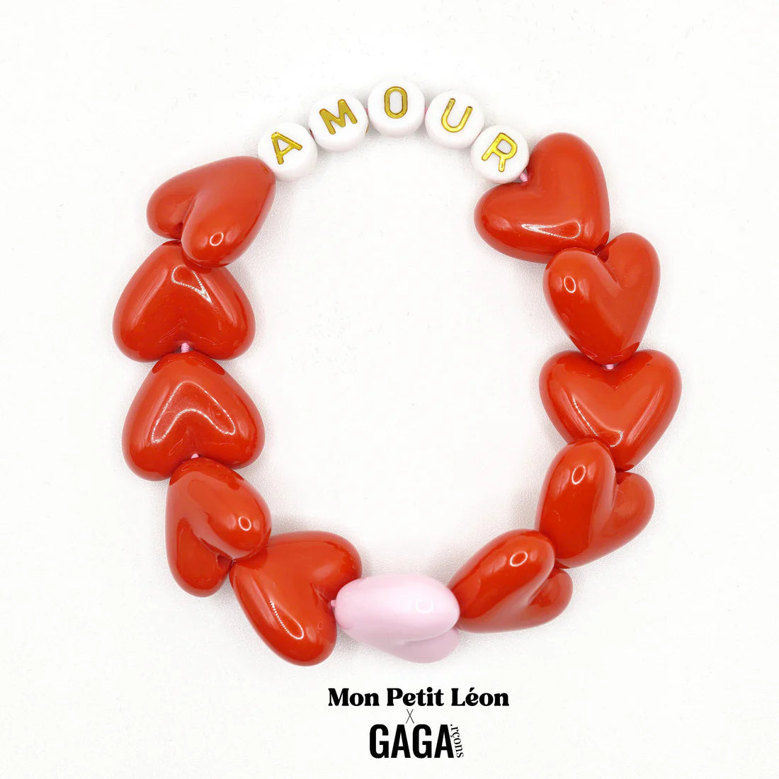 Bracelet GAGA - Maxi Rouge & Maxi Rose