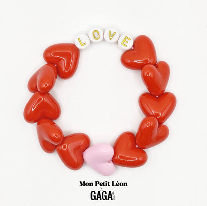 Mon Petit Léon X GAGArçons - Rouge & Rose (Copie)