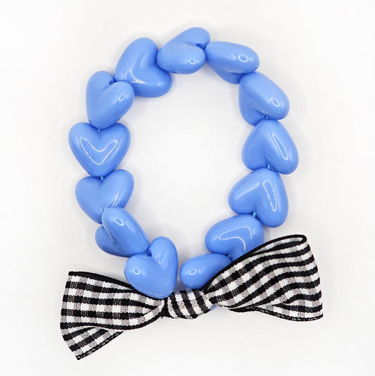 Bracelet GAGA - Only Bleu & Maxi Noeud Vichy