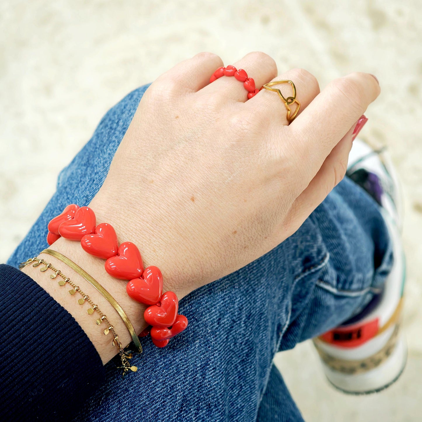 Bague GAGA - Rouge Amour ❤️