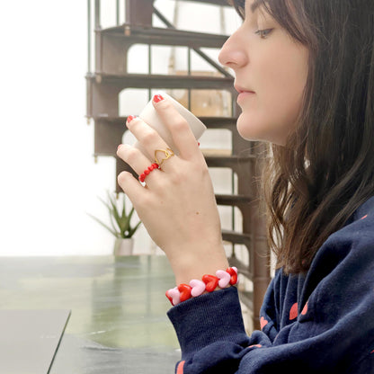 Bague GAGA - Rouge Amour ❤️