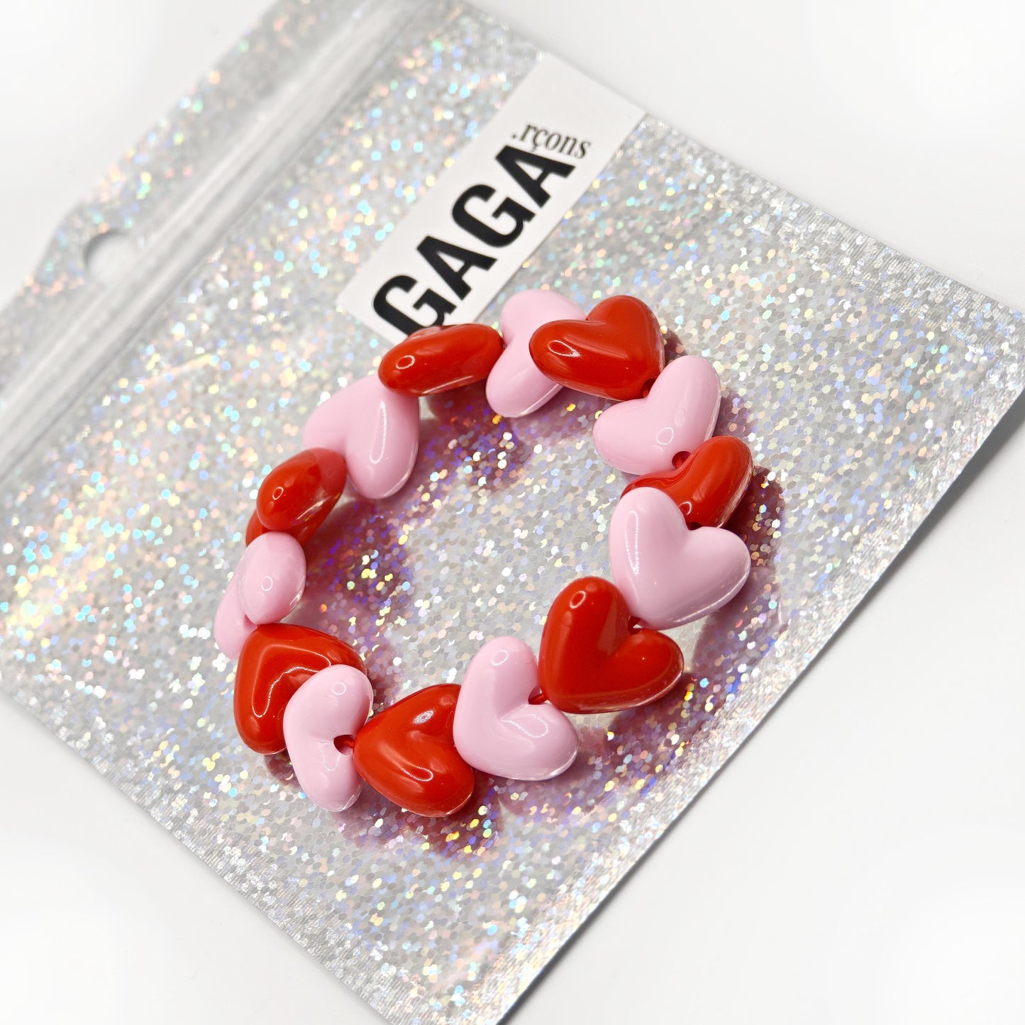 Bracelet GAGA - Rouge & Rose