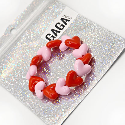 Bracelet GAGA - Rouge & Rose