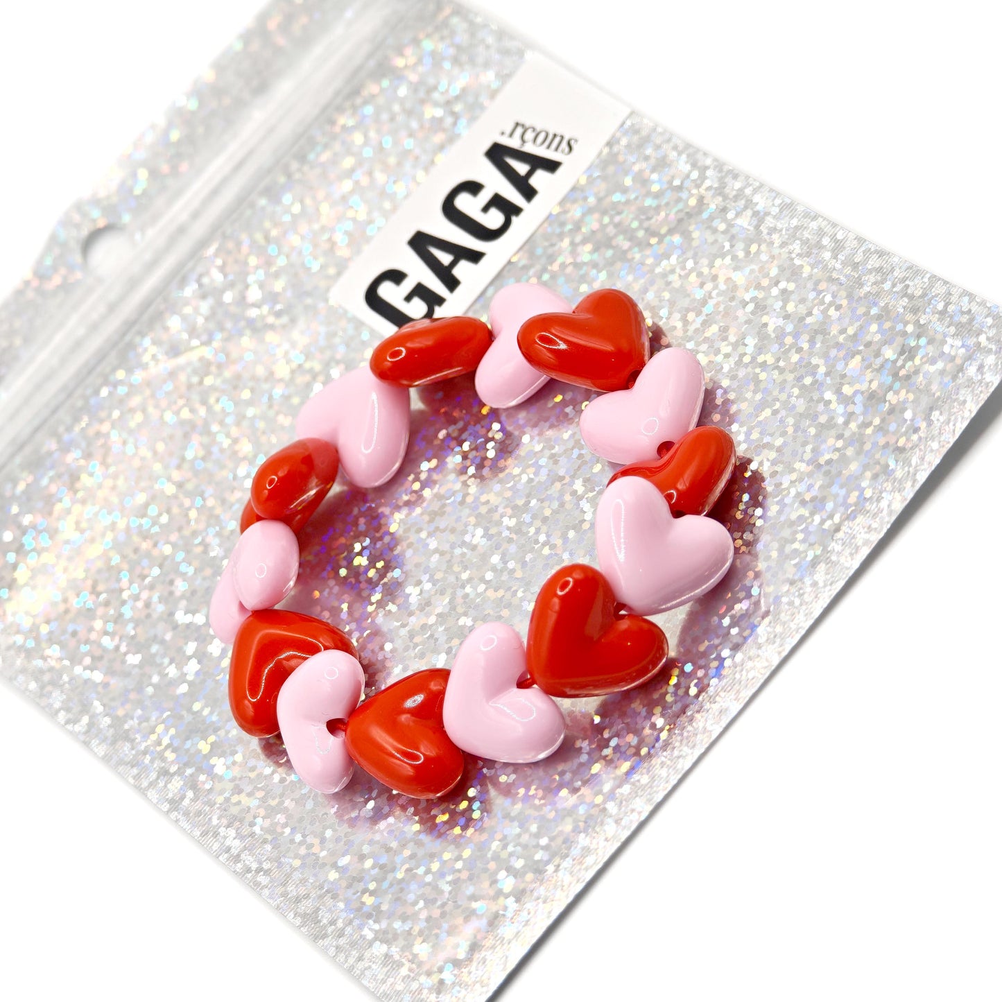 Bracelet GAGA - Maxi Rouge & Rose