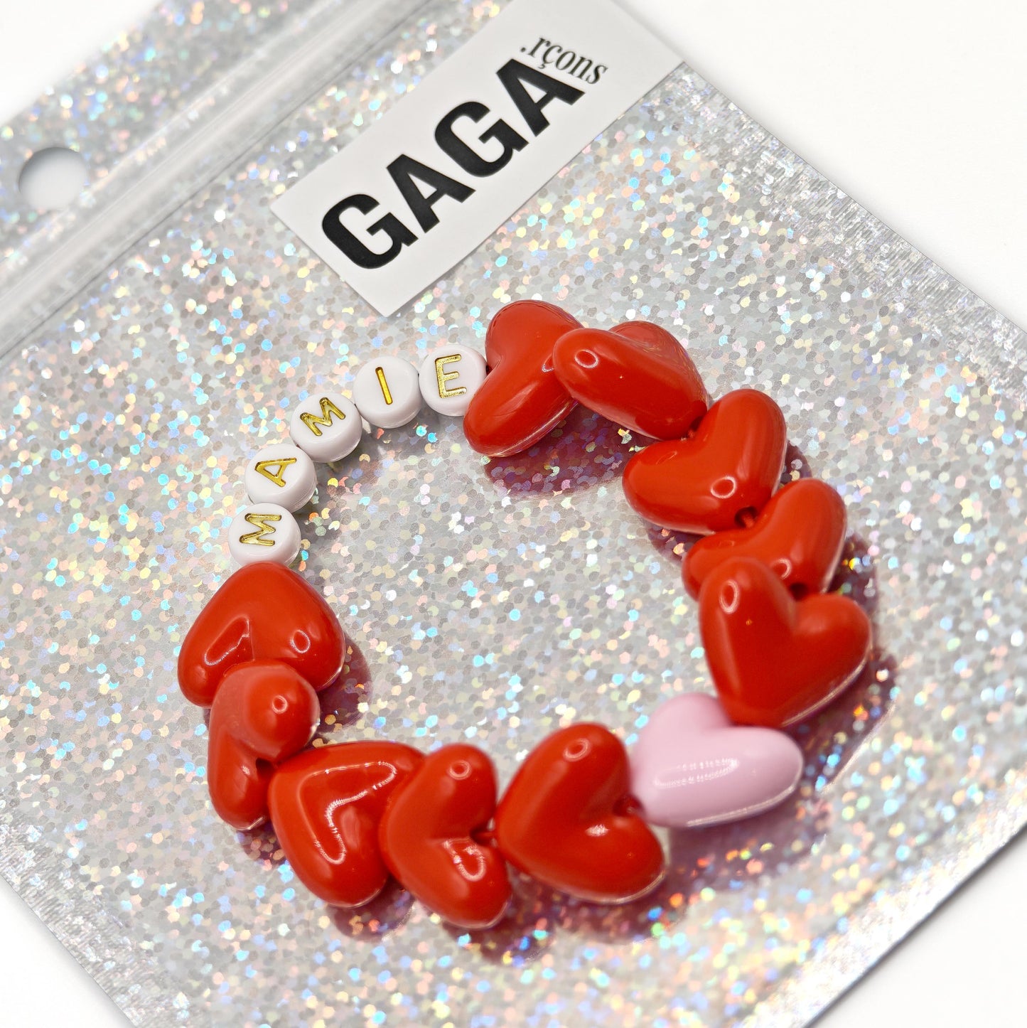Bracelet GAGA - Maxi Rouge & Maxi Rose