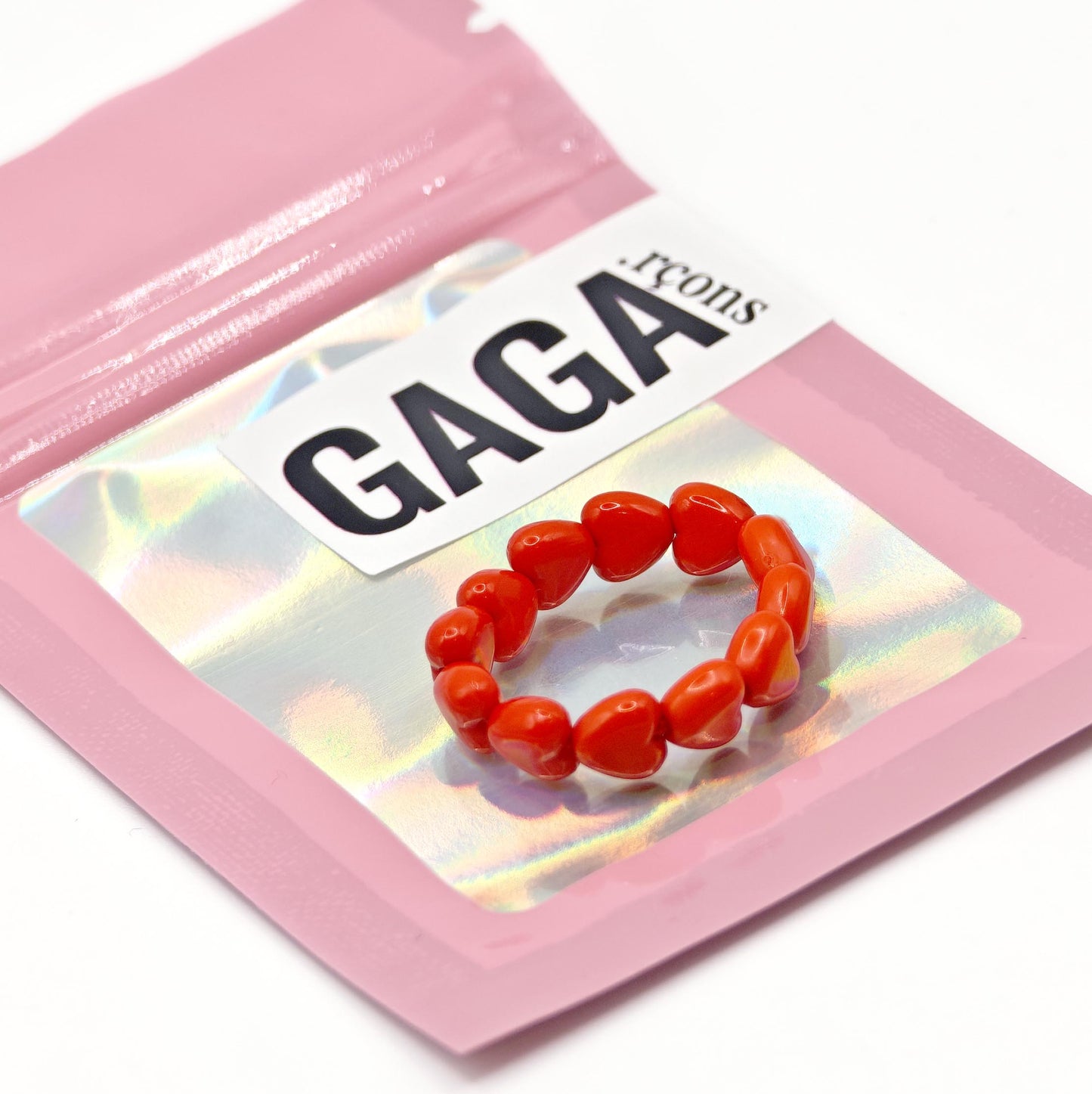 Bague GAGA - Rouge Amour ❤️
