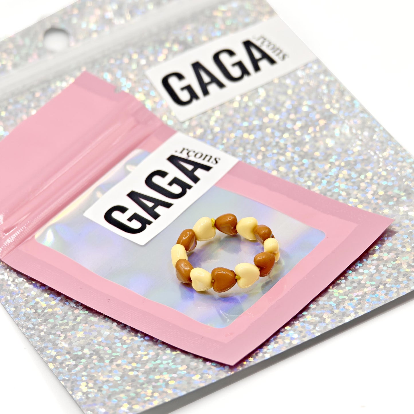 Bague GAGA 🤎💛 Marron & Jaune