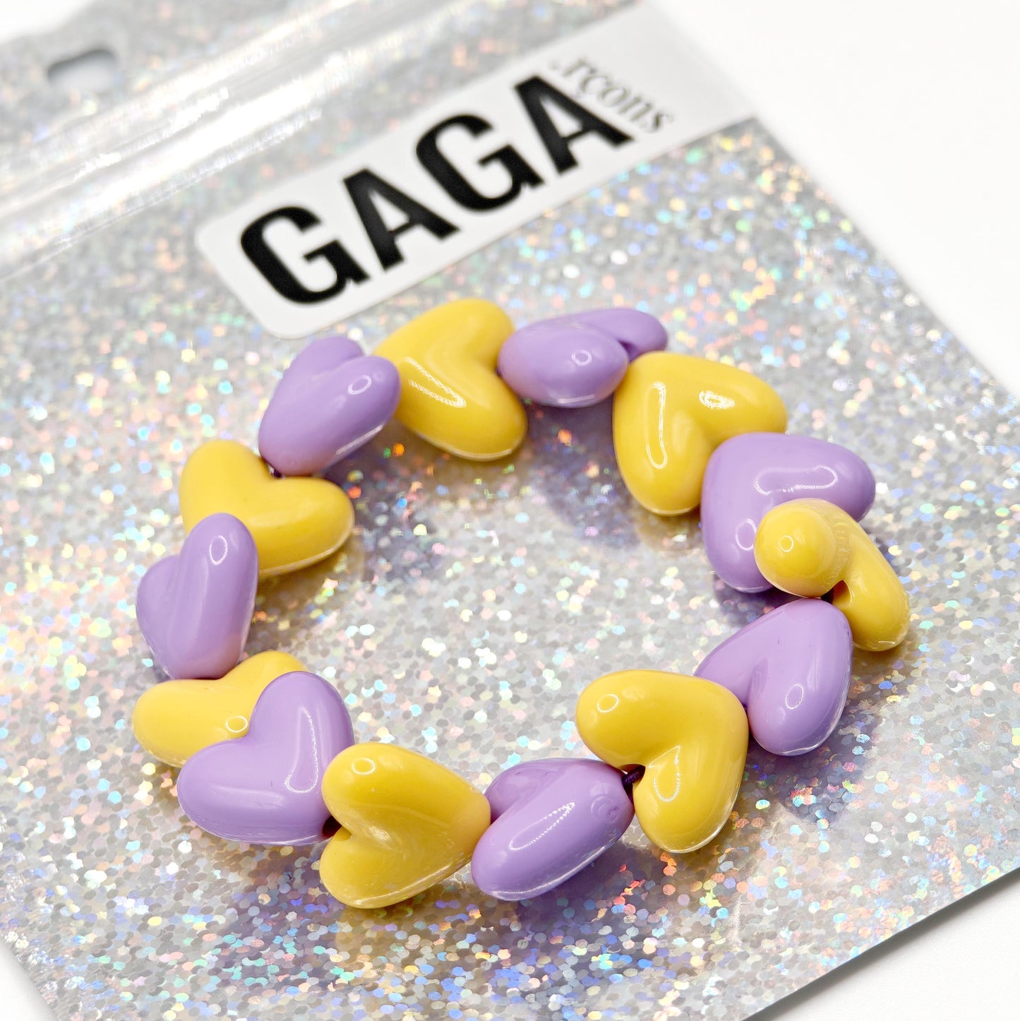 Bracelet GAGA - Maxi Violet & Ocre (enfant)