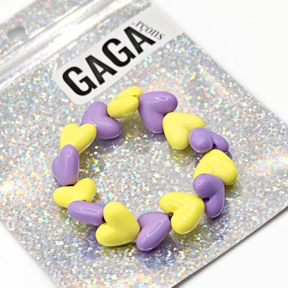 Bracelet GAGA - Maxi Violet & Jaune pep’s