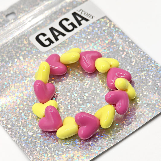 Bracelet GAGA - Maxi Fuchsia & Jaune pep's (enfant)
