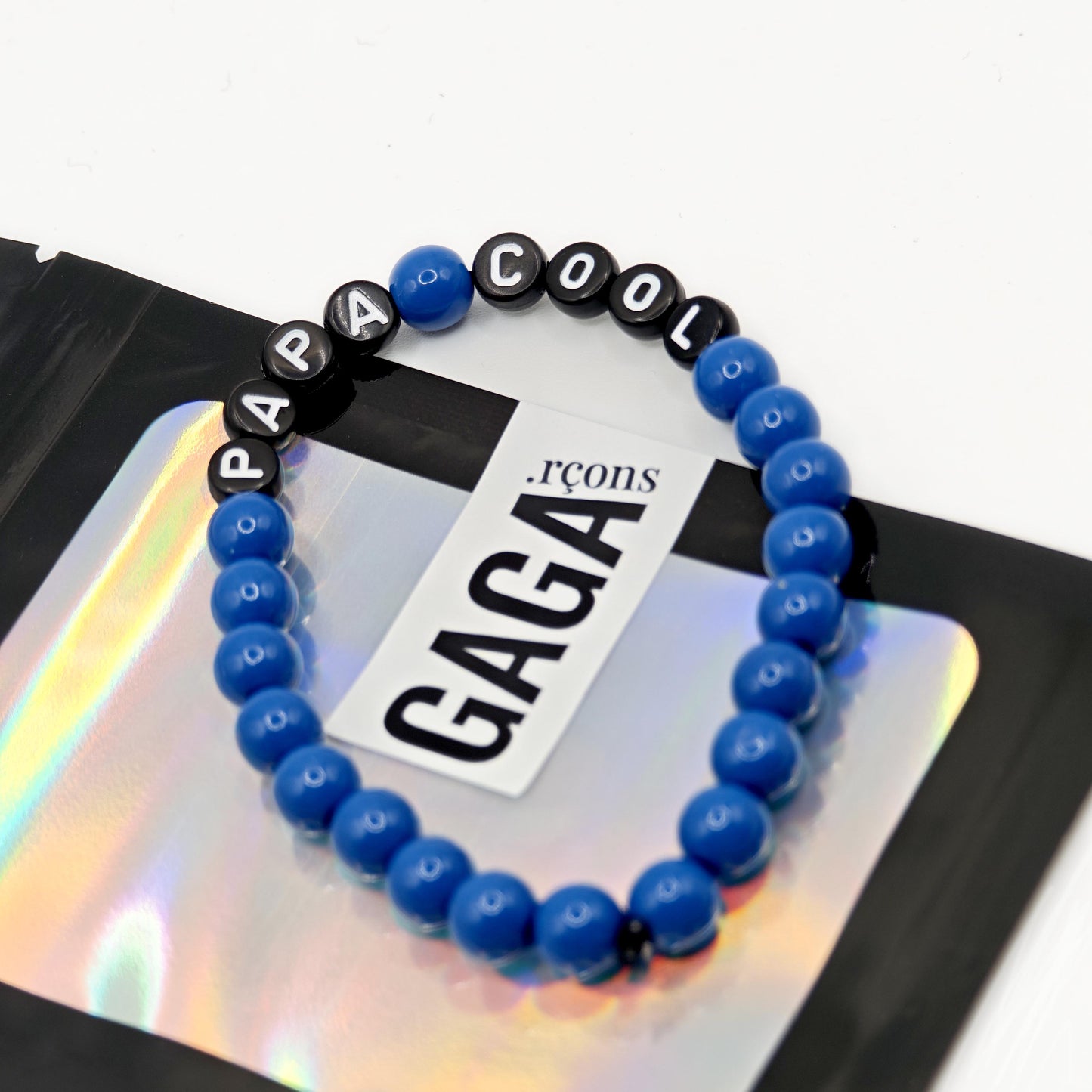 Bracelet GAGA - Bleu royal & Noir