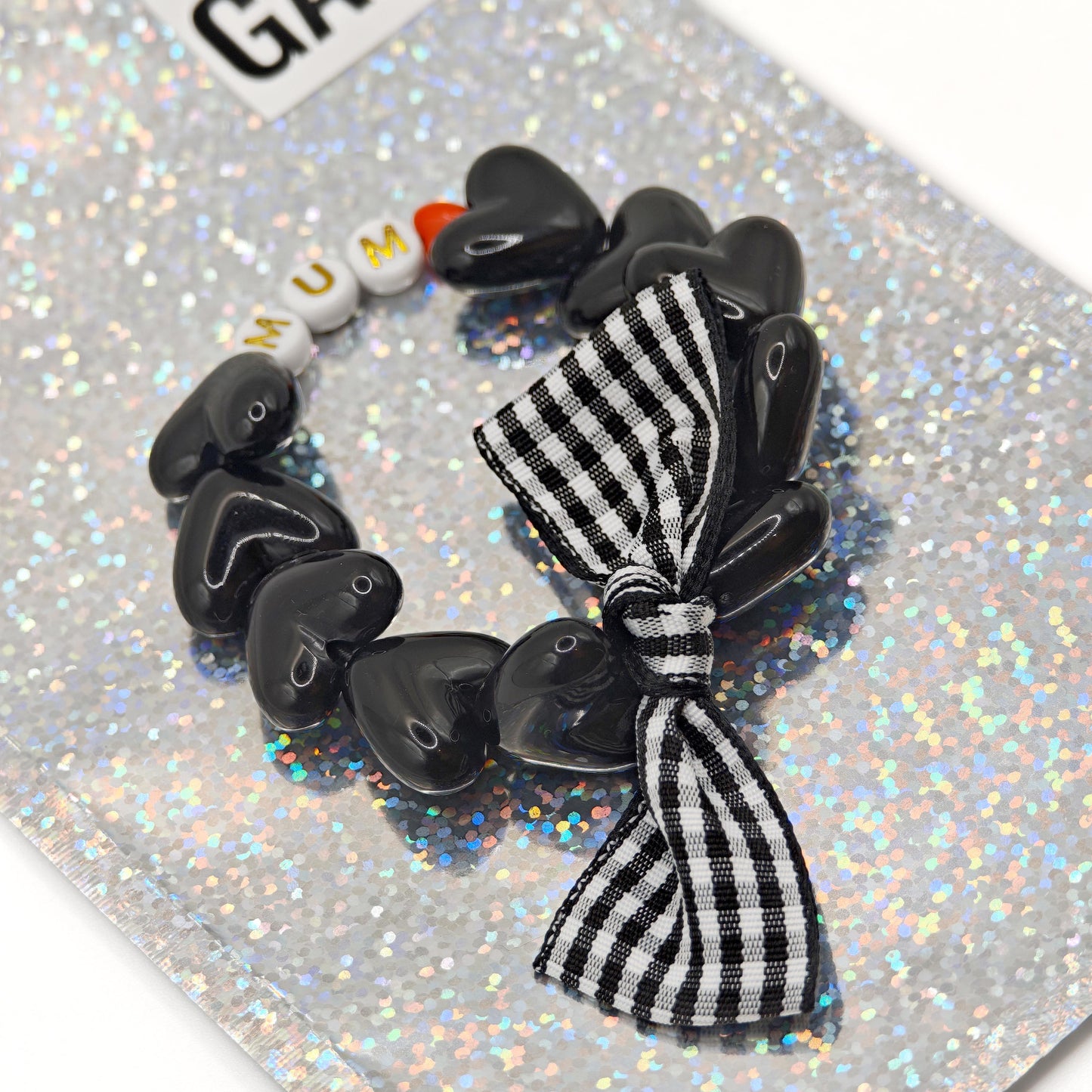 Bracelet GAGA - Maxi Noir ♥️ & Noeud vichy