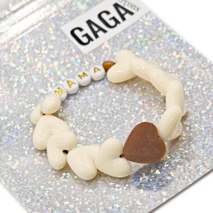 Bracelet GAGA - Maxi Beige & Maxi Velours Marron