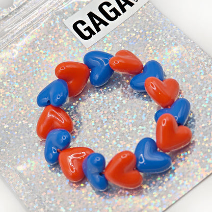 Bracelet GAGA - Maxi Bleu pop & Rouge
