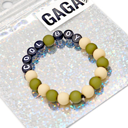 Bracelet GAGA - Bicolor Kaki, Camel  & Noir