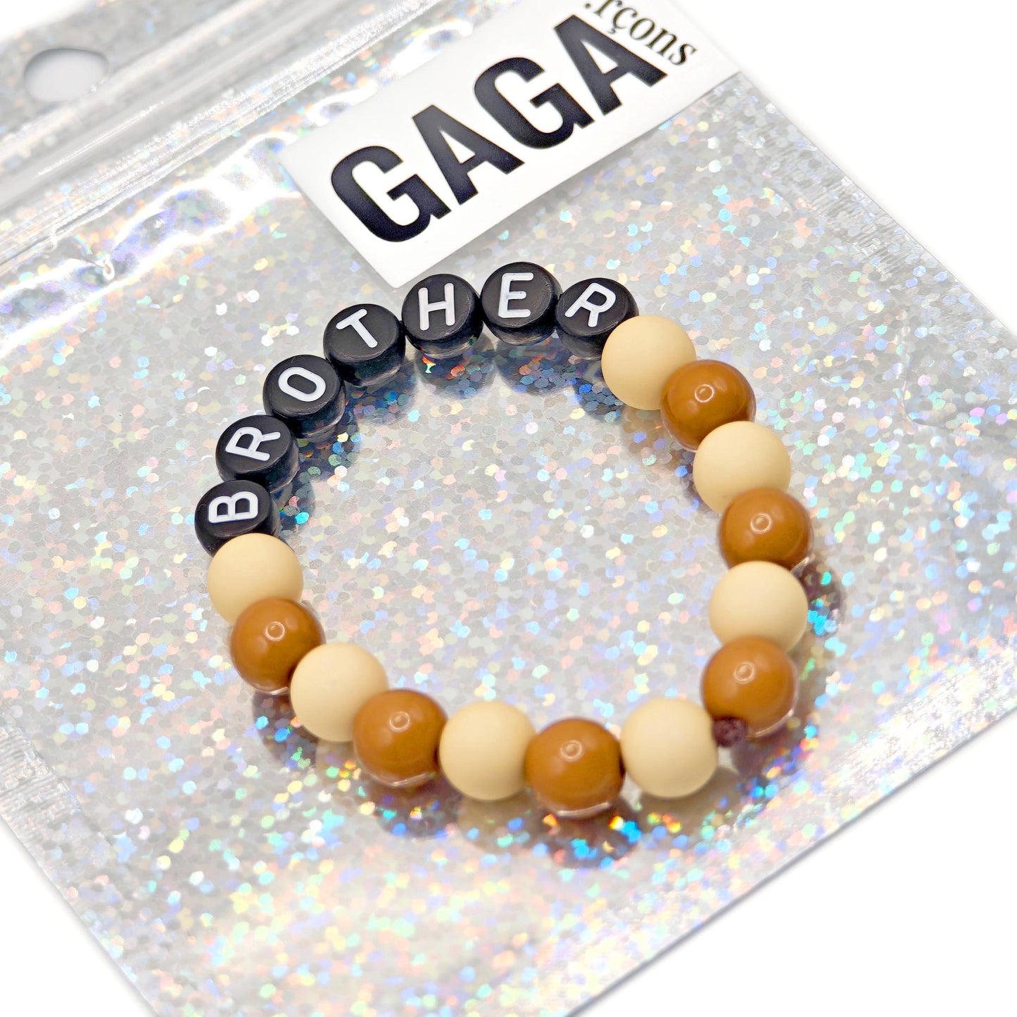 Bracelet GAGA - Bicolor Marron, Camel & Noir