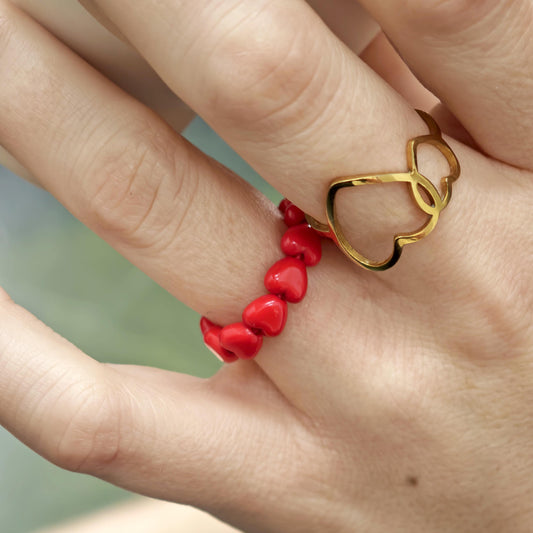 Bague GAGA - Rouge Amour