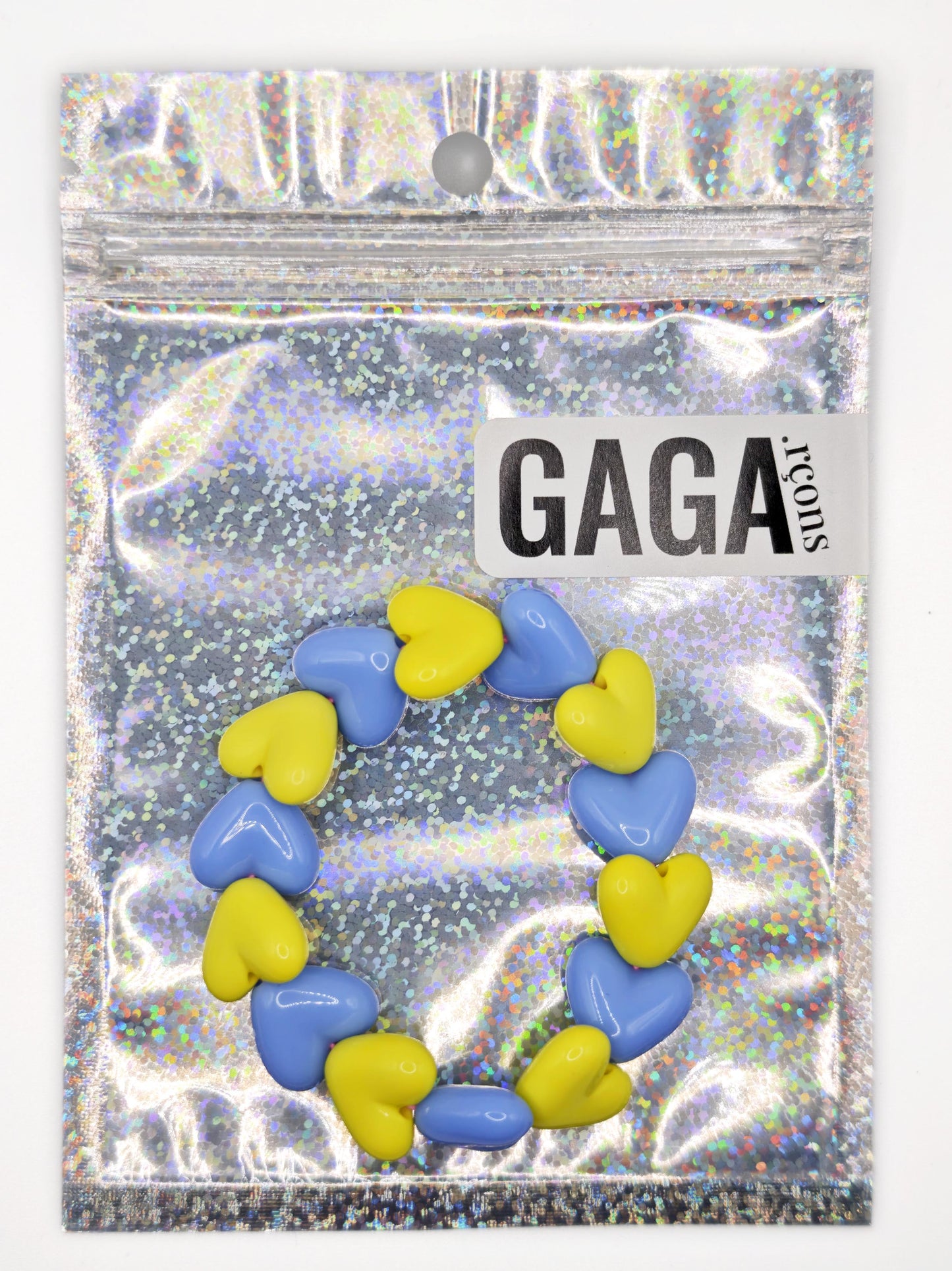 Bracelet GAGA - Maxi Bleu ciel & Jaune pep's (enfant)