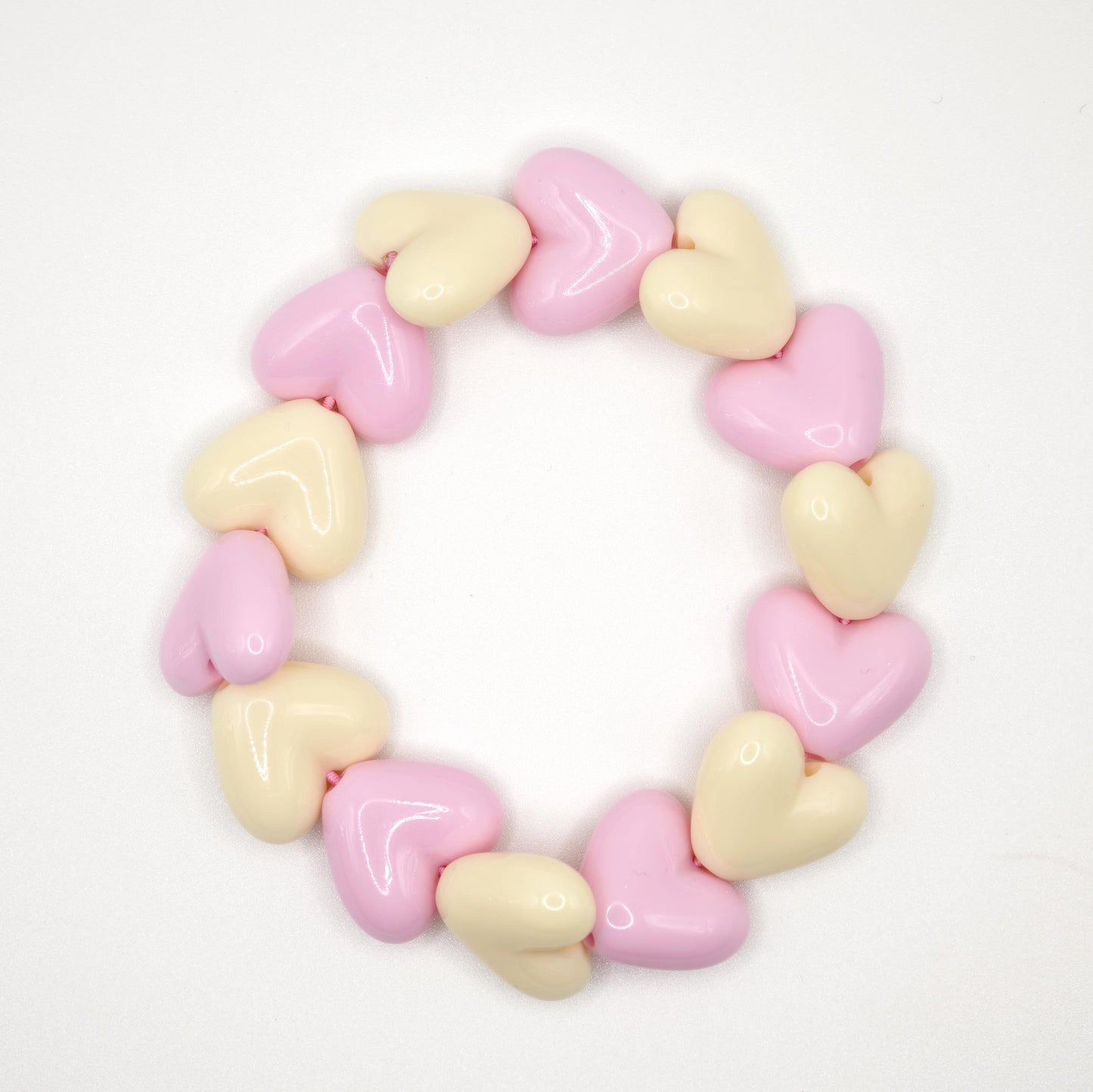 Bracelet GAGA - Maxi Beige & Rose pastel (enfant)