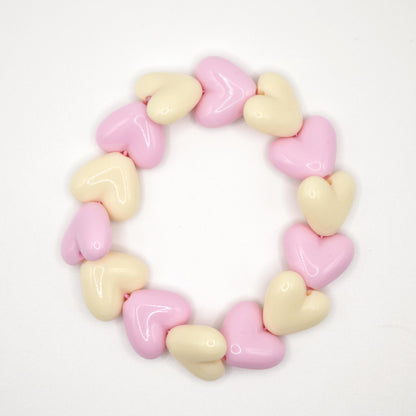 Bracelet GAGA - Maxi Beige & Rose pastel (enfant)