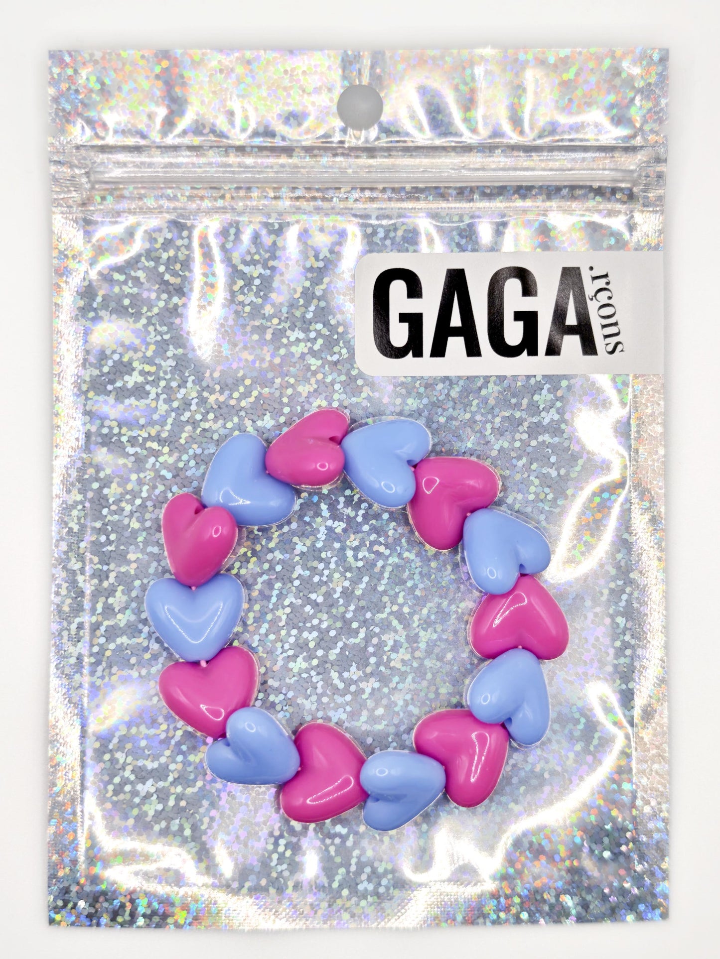Bracelet GAGA - Maxi Fuchsia & Bleu ciel (enfant)
