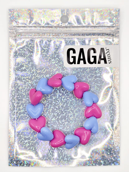 Bracelet GAGA - Maxi Fuchsia & Bleu ciel (enfant)