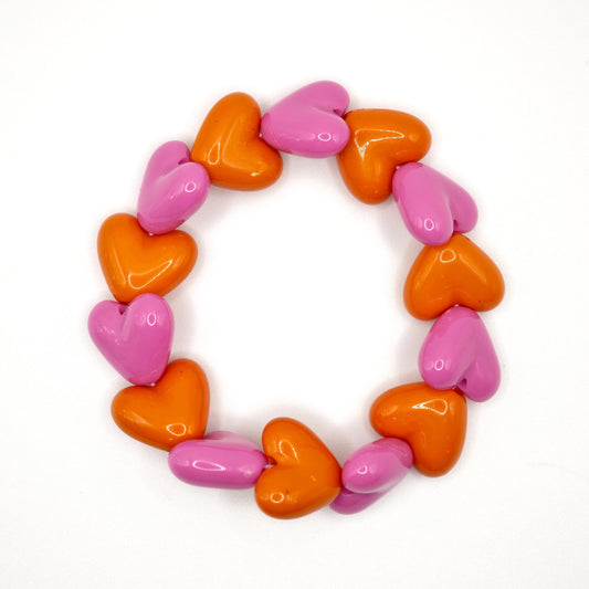 Bracelet GAGA - Maxi Fuchsia & Orange