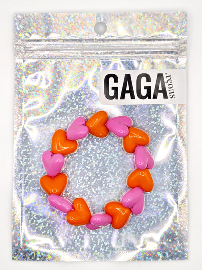 Bracelet GAGA - Maxi Fuchsia & Orange (enfant)