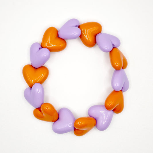 Bracelet GAGA - Maxi Violet & Orange