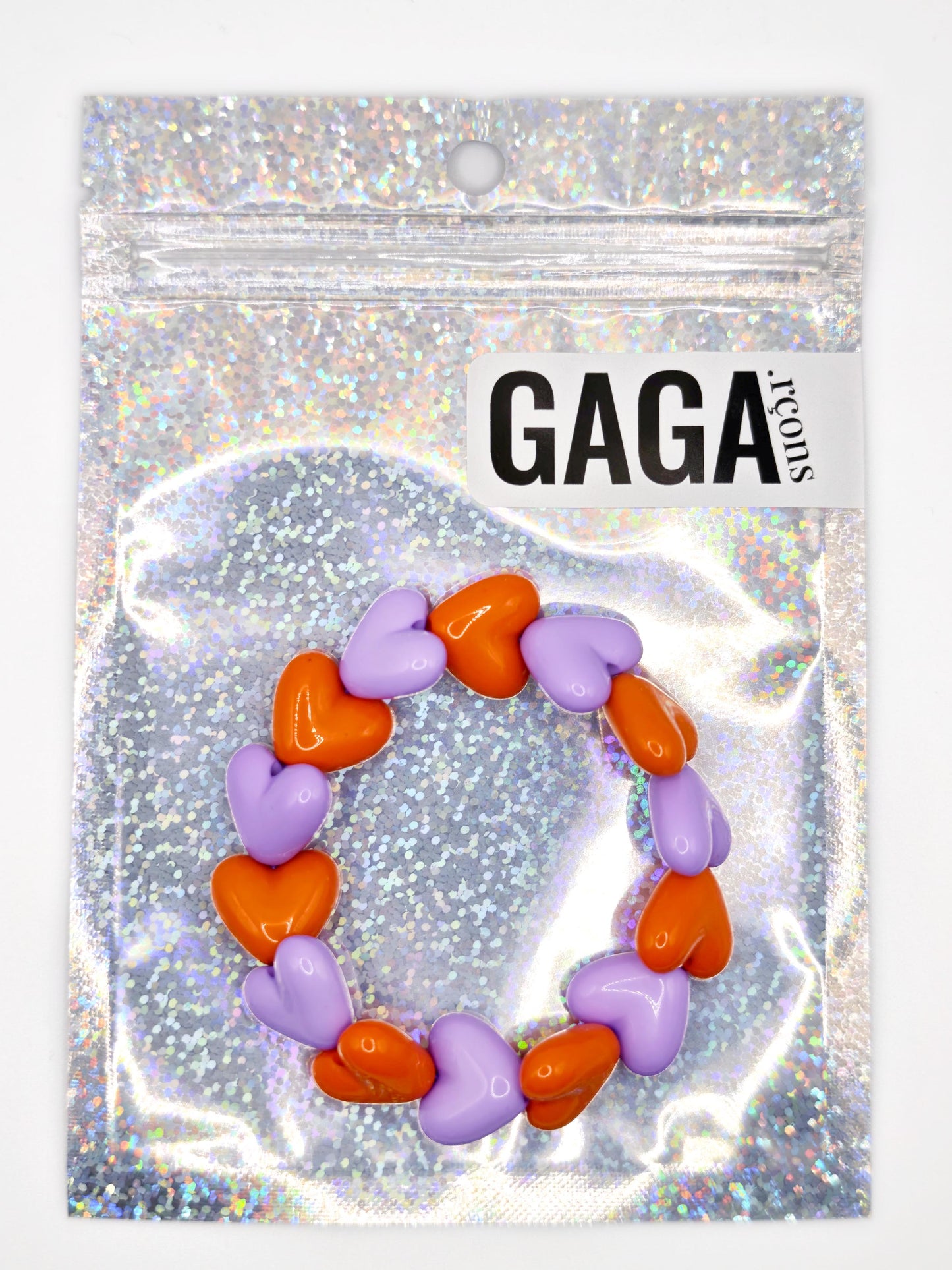 Bracelet GAGA - Maxi Violet & Orange (enfant)