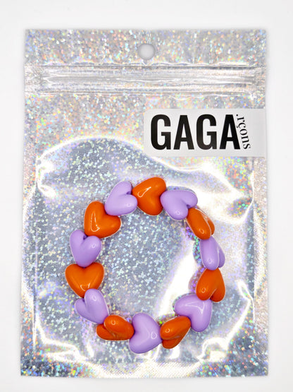 Bracelet GAGA - Maxi Violet & Orange (enfant)
