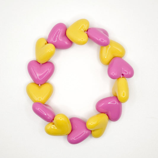 Bracelet GAGA - Maxi Fuchsia & Ocre