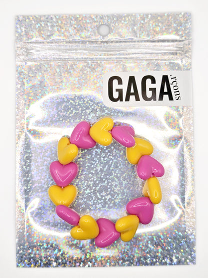 Bracelet GAGA - Maxi Fuchsia & Ocre (enfant)