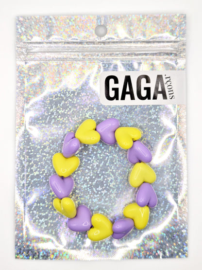 Bracelet GAGA - Maxi Violet & Jaune pep’s